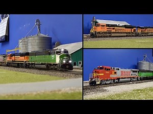 Ho Scale BNSF Trains On My MFA Feeds Free-Mo Module