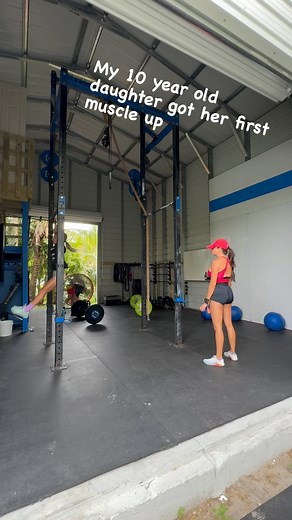 My daughter got her first bar muscle up | Family Barbell Club