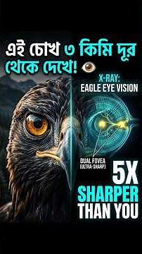 ঈগলের চোখ: যা মানুষ কখনো দেখবে না 👁️ | Animal X-Ray #shorts
