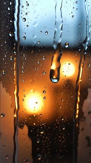 Ultra-Realistic Rain on Window ASMR | Gentle Rain Sounds for Sleep & Relax #shorts #youtubeshorts