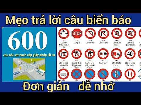 600 câu hỏi lý thuyết lái xe B2 - Mẹo trả lời câu hỏi biển báo đơn giản dễ nhớ