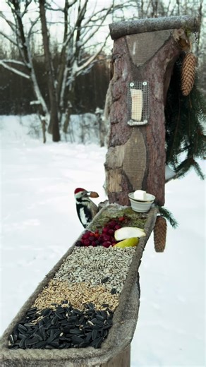 Feeding Birds in Extreme Cold: Winter Bird Feeder ASMR