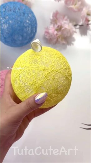 DIY Thread Ball Home Decor 🎊✨