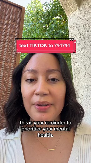 Prioritize your mental health. Take care of yourself like you would for your friends. Text TikTok to 741741 for 24/7, free, confidential support. ❤️ #MentalHealthSupport #YoureNotAlone #CurrentEvents #FYP