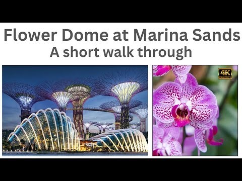 The Flower Dome within Gardens by the Bay