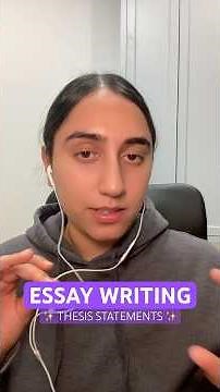 HOW TO WRITE BETTER ESSAYS | Thesis Statements and Introductions | 🐝