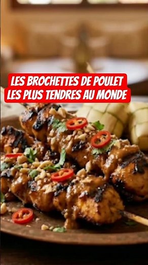 BROCHETTES DE POULET MARINÉES : La Recette Inratable !