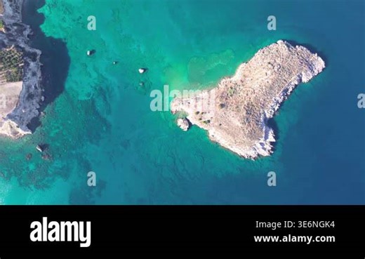 Aerial drone shot.View of famous beach in the summer, Crete, Greece. Famous beach with river and palm trees in Libyan sea. Tropical island, Panoramic view, Most beautiful beaches of Crete island Stock Video Footage - Alamy