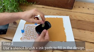 Stencil1 Large Houndstooth Pattern Stencil - Durable Quality Reusable Stencils for Painting. Large Houndstooth Wallpaper Crafts and Decor on Walls Fabric & Furniture Art Craft - 11"" X 11"