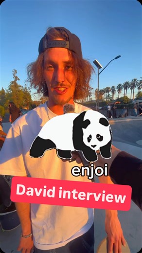 Yo what perfect timing to @enjoi skateboarding @louiebarletta let’s hook up David with a board after this kickflip! #skateboarding #interview #tiktokpartner | Ryan Sainz