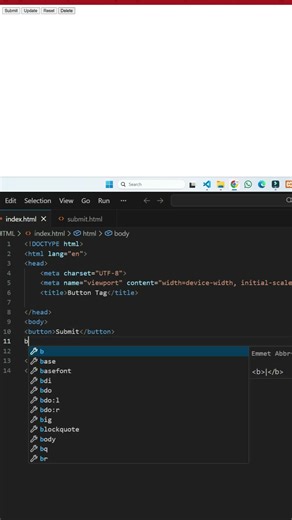 How to insert HTML Buttons | HTML Buttons quick Tutorial | The Creative Developer #tcd