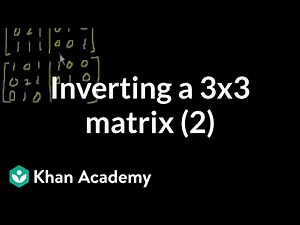 Classic video on inverting a 3x3 matrix part 2 Video Lecture - Engineering Mathematics