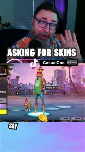 The wrong way to ask for Fortnite skins #fortnite #tips