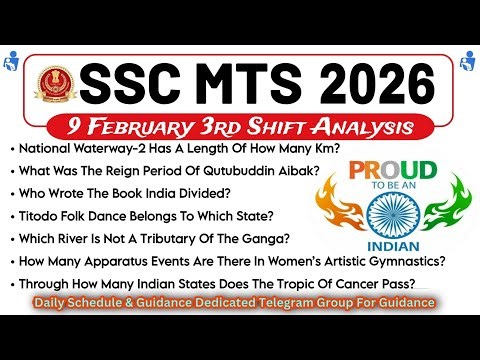 SSC MTS Exam Review 2026 | 9 Feb 3rd Shift Analysis | SSC MTS Exam Analysis and paper solution