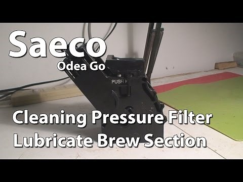Saeco Odea Go - How to clean Brew Section and Pressure filter