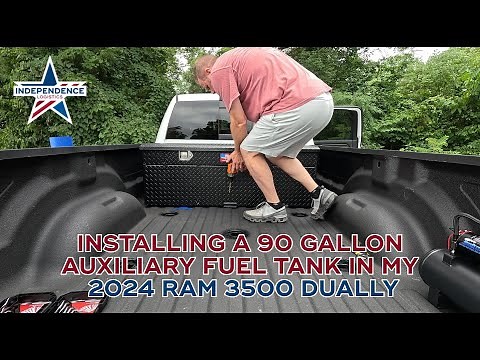 RDS 90 Gallon Aluminum Auxiliary Fuel Tank Install on my 2024 Ram 3500 Dually