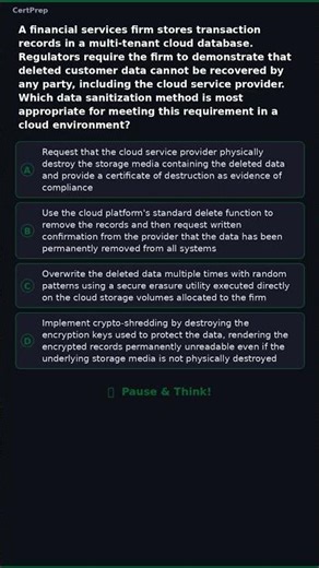 Can You Answer This CCSP Question? #CCSP