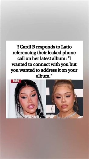 Cardi B CALLS OUT Latto over leaked phone call! 😳👀 #shorts