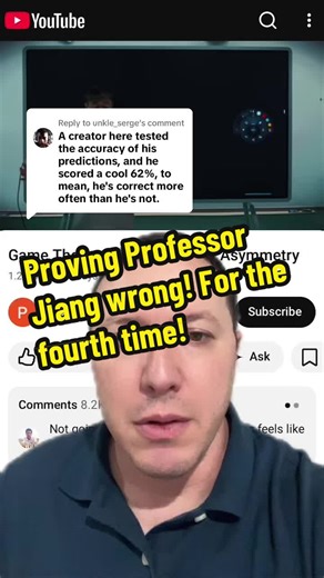 Replying to @unkle_serge proving Professor Jiang wrong for the fourth time! Why do you all listen to him? ##jiang##predictions##gametheory##ww3##misinformation@@Quick Thoughts