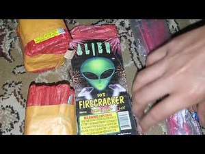 Firecrackers and alien screaming rockets