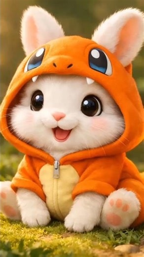 ​A Wild Bun-mander Appeared! 🔥🐰 #bunny #cute #aesthetic #cuteanimals #asmr #pokemon #outfit