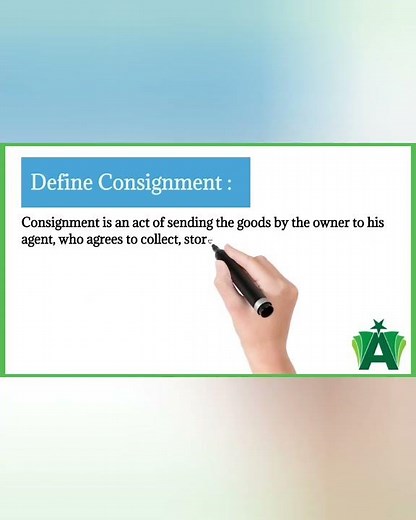 Define Consignment | Accounts | #youtubeshorts #shortvideo