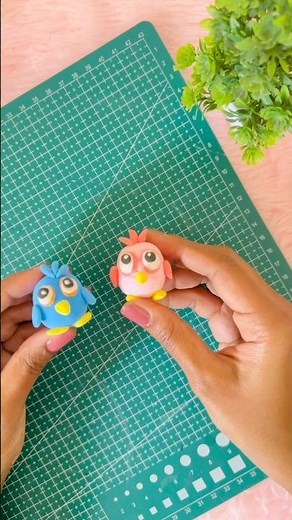 #shorts DIY Airdry clay toy l angry birds craft Airdry clay craft