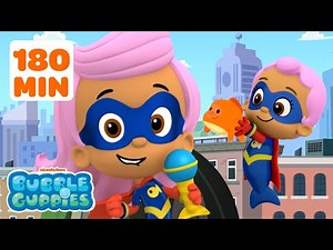 180 MINUTES of Fintastic Rescues! w/ Superheroes Molly & Baby Mia! | Bubble Guppies