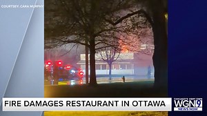 An Ottawa restaurant was damaged during a fire late Saturday night, according to the Ottawa Fire Department. STORY->> https://bit.ly/3MIrqcN | WGN TV