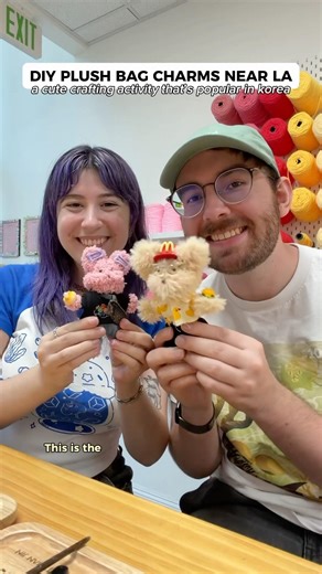 Making a KOREAN BUILD-A-BEAR (Moru Doll) near LA! 📍Lumee DIY, Pasadena