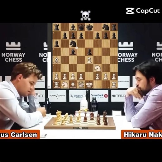 Magnus Carlsen vs Hikaru 🥶😎 #chess #brilliantmove #edit