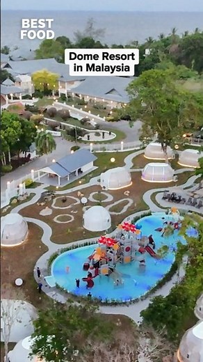 Dome style resort in Malaysia!!\r📍Bidong View Resort, Lorong Gem Beach, Kampung Pagar Besi Terengganu