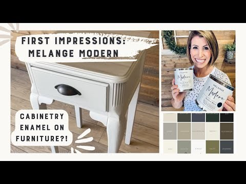 Can you use enamel paint on furniture? | Trying Melange Modern!