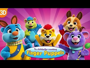Finger Puppets Go Dancing 🖐️🎶💃 | 3D Animated Nursery Rhyme for Kids