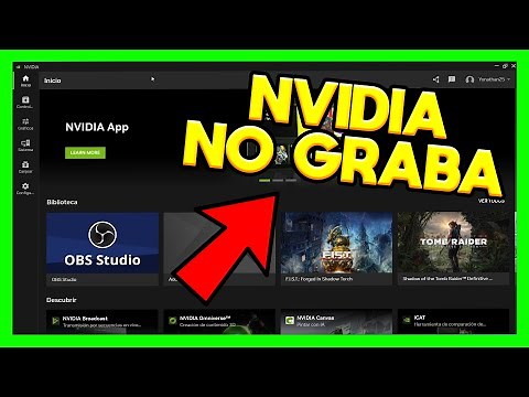 ✅NVIDIA GEFORCE EXPERIENCE NO GRABA [NO DEJA GRABAR]