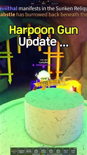 Which is better, a Spear or a Harpoon Gun? Update #fisch #roblox
