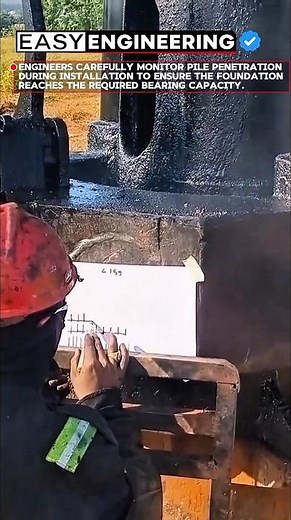 Pile Driving Test | Monitoring Foundation Installation #construction #engineering