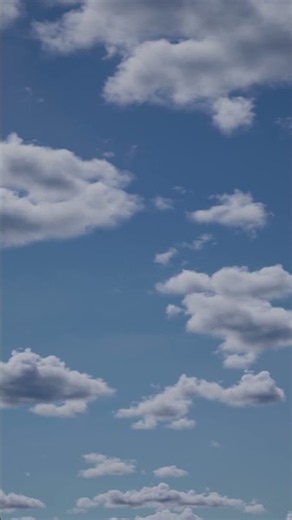 Drifting Clouds Sunny Day | Silent 4K Sky #relaxing #focus #screensaver #deepwork