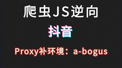全网最详细 js逆向--抖音 Proxy补环境:a-bogus