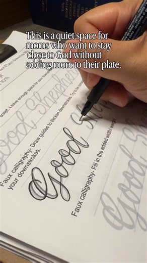 The Letters Paradise on Instagram: "If you’ve been wanting a calm, creative way to reconnect with God, I wanted to share a free resource I created for moms who are feeling overwhelmed and craving a quiet moment with God. It’s a traceable Names of God Scripture page designed to help you slow down, breathe, and sit with one verse. No art skills needed. Just print or use digitally and trace as a form of prayer. I made this for the days when reading feels hard but your heart still wants Him close. Y
