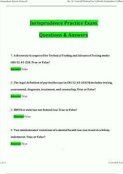 Jurisprudence Practice Exam 2025 Questions and Answers 2025 2026 Verified Answers541