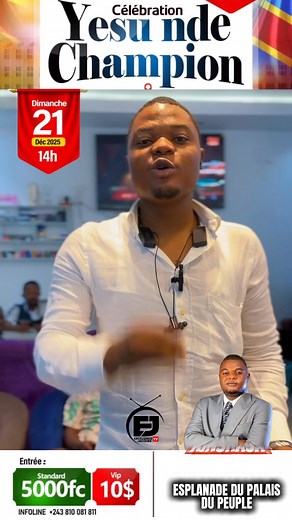 👋#Kinshasa le 21/12/2025🔥🦅 Palais du peuple de Kinshasa 🎯 Flm Fondation Lom-mwamba ✊ pnugrap Ministries | Delphin mukendi TV
