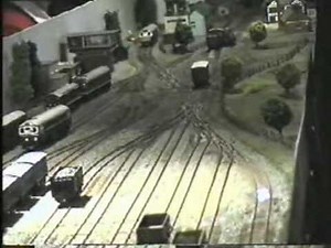 Model of a gravity shunting yard