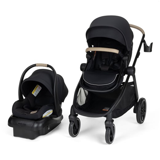 Maxi-Cosi Zelia Pro 5-in-1 Modular Travel System, Caspian Caviar Black