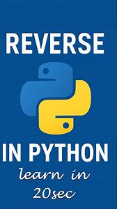 Reverse a String in Python in 1 Second! 🔄🐍 | Python Trick #coding #correctcoding #programming