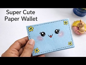 Super Cute Kawaii Paper Wallet | Easy DIY with A4 Paper | DIY Origami Wallet