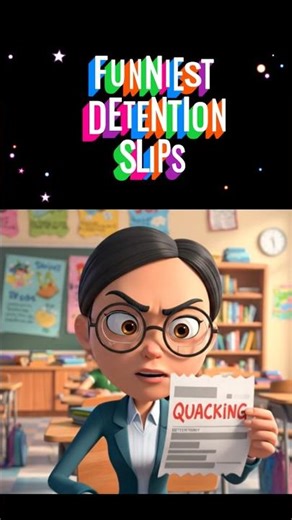 ​😆 The Most Ridiculous Detention Slip! 🦆📝 | AI Comedy #aifunny