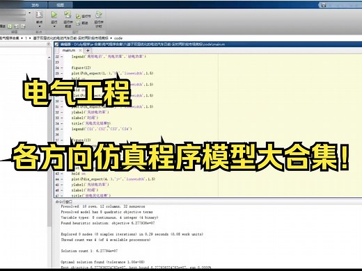 电气各方向仿真程序模型大合集！
