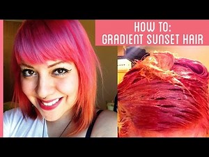 Gradient sunset hair tutorial