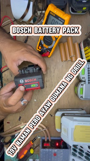 Bosch battery pack goods ang battery…replace bms na | J-m Madlangbayan